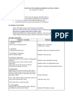 Teacher's Activity Students' Activity: Detailed Lesson Plan in Mapeh 10 (Physical Education)