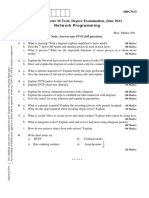 First Semester M.Tech. Degree Examination, June 2012 Network Programming 10SCN13