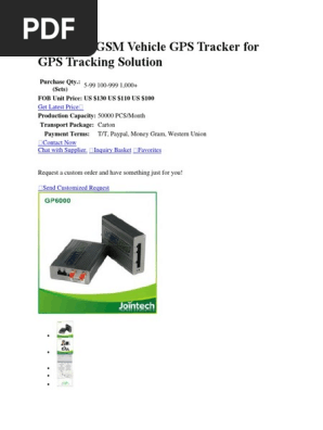 Advanced GSM Vehicle GPS Tracker for GPS Tracking Solution