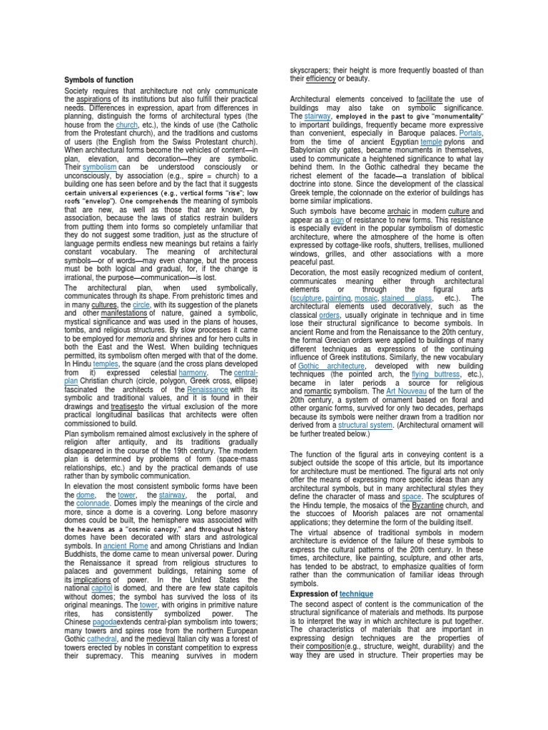 Symbols of Function | PDF | Ornament (Art) | Dome