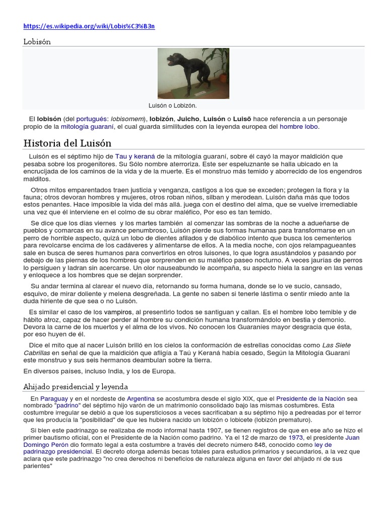 La leyenda del Lobizón, el hombre lobo guaraní