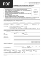 IITRPhD Application Form