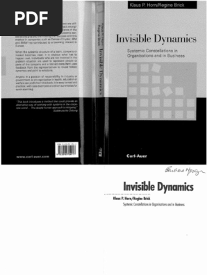 本 Invisible Dynamics - Klaus P. Horn