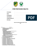 Cover Register Posyandu Balita