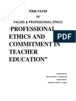 Professional Ethics and Commitment in Teacher Education"