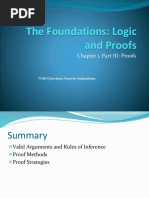 The Foundations: Logic and Proofs: Chapter 1, Part III: Proofs