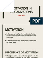 Motivation in Organizations: Historical Perspectives