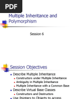 Multiple Inheritance and Polymorphism: Session 6