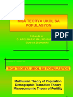 Ekonomiks-Teorya Ukol Sa Populasyon