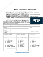 Was Ample Emergency Drill Reporting Form