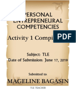 Personal Entrepreneural Competencies