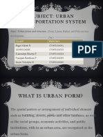 Subject: Urban Transportationsystem: Topic: Urban Forms and Structure: Point, Linear, Radial, and Poly-Nuclear
