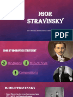 Igor Stravinsky: Most Original and Influential Composer of The 20Th Century