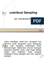 Distribusi Sampling: Oleh: Indah Manfaati Nur