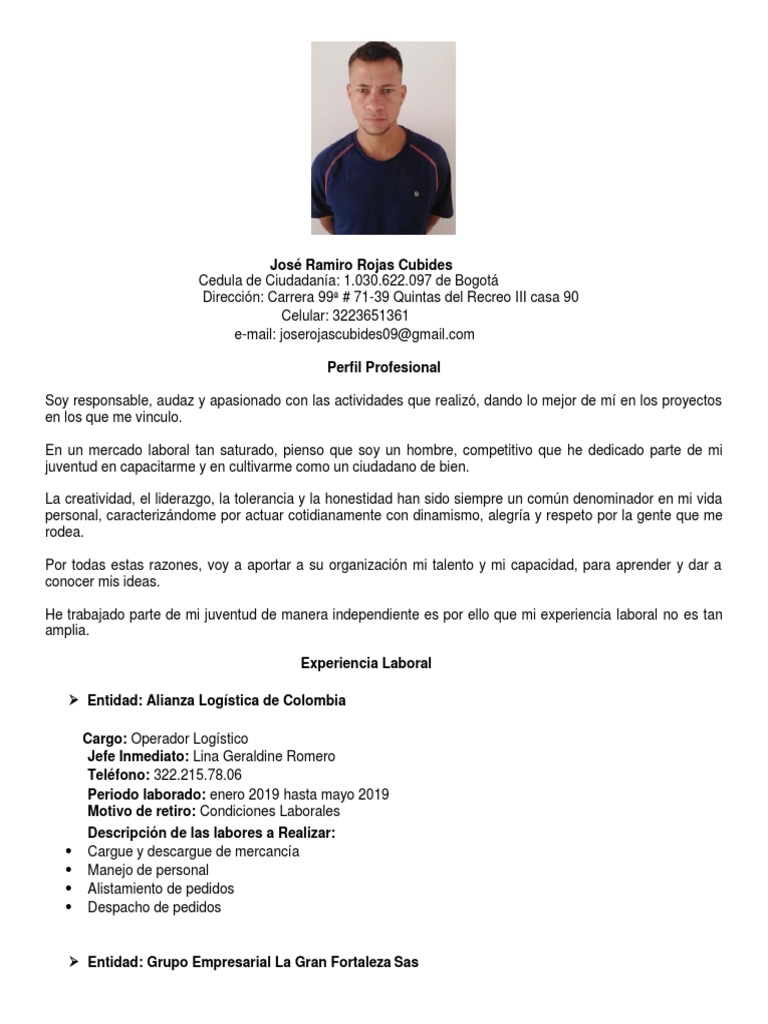 José Ramiro Rojas Cubides | PDF | Bogotá | Business