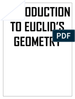 Introduction To Euclid's Geometry: Project
