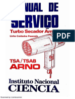 Manual de Serviço Turbo Secador Arno Tsa Tsab