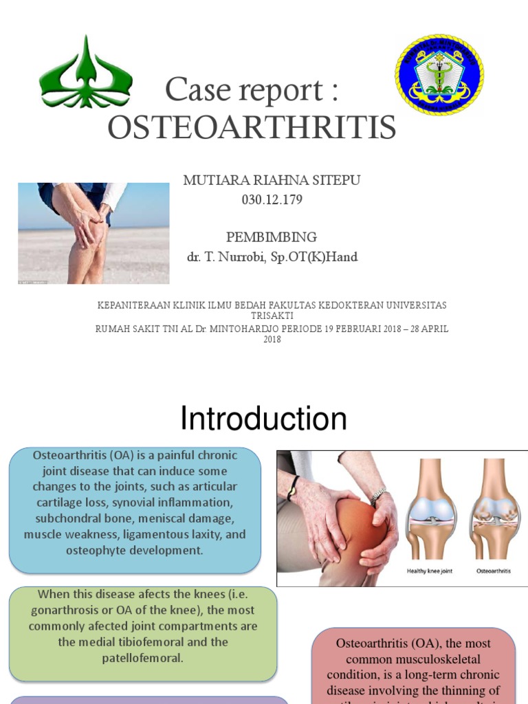 Osteoarthritis PDF Knee Osteoarthritis