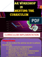 Chapter 3 Module 4 Lesson 1 Implementing The Designed Curriculum As A Change Process