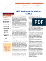 1400 Mechanics Recalled by The Faa: Let'S Not Meet by Accident