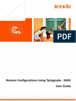 N301V2.0-TDE01-Restore Configurations Using TpUpgrade User Guide