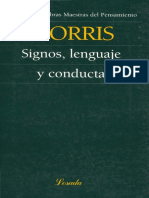 Signos Lenguaje y Conducta - MORRIS PDF