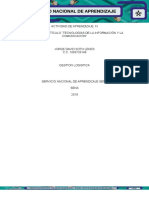 Evidencia 1 Artículo "Tecnologías de La Información y La Comunicación