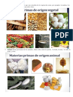 Origen Materias Prima