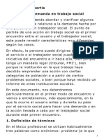 La Demanda en Trabajo Social. de Robertis Cristina