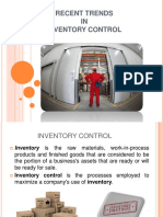 Recent Trends IN Inventory Control