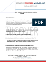 Informe de Termino de Obra Campamentos Porfia