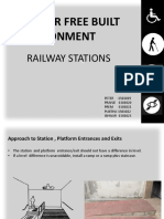 Barrier Free Built Environment: Railway Stations