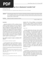 How To Calculate Sample Size in Randomized Controlled Trial