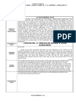 Lesson No. 2: Irregular Nouns & Verb Agreement: TD Lesson Plan - Luna, Lance Kobe N. - 11-Garnet - English A