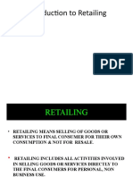 Introduction To Retailing