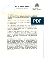 DPS Time Capsule Letter Dated 4-7-1988 From Director Ralph T Milstead