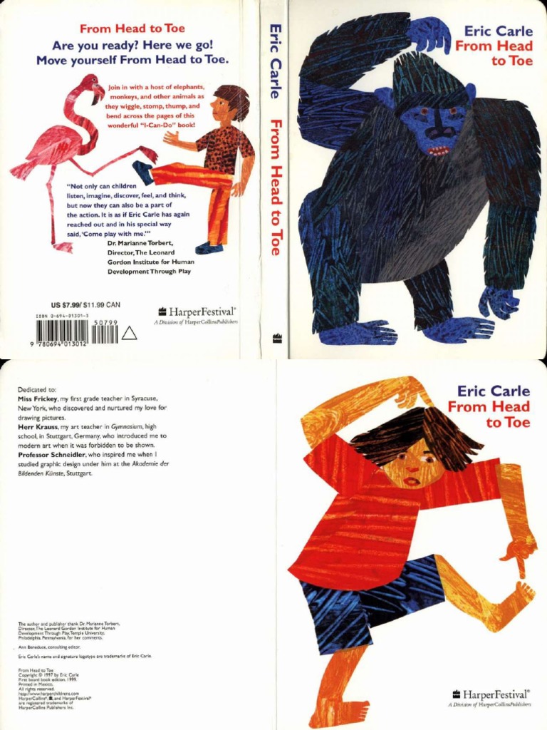 From Head To Toe - Eric Carle Kniga PDF | PDF