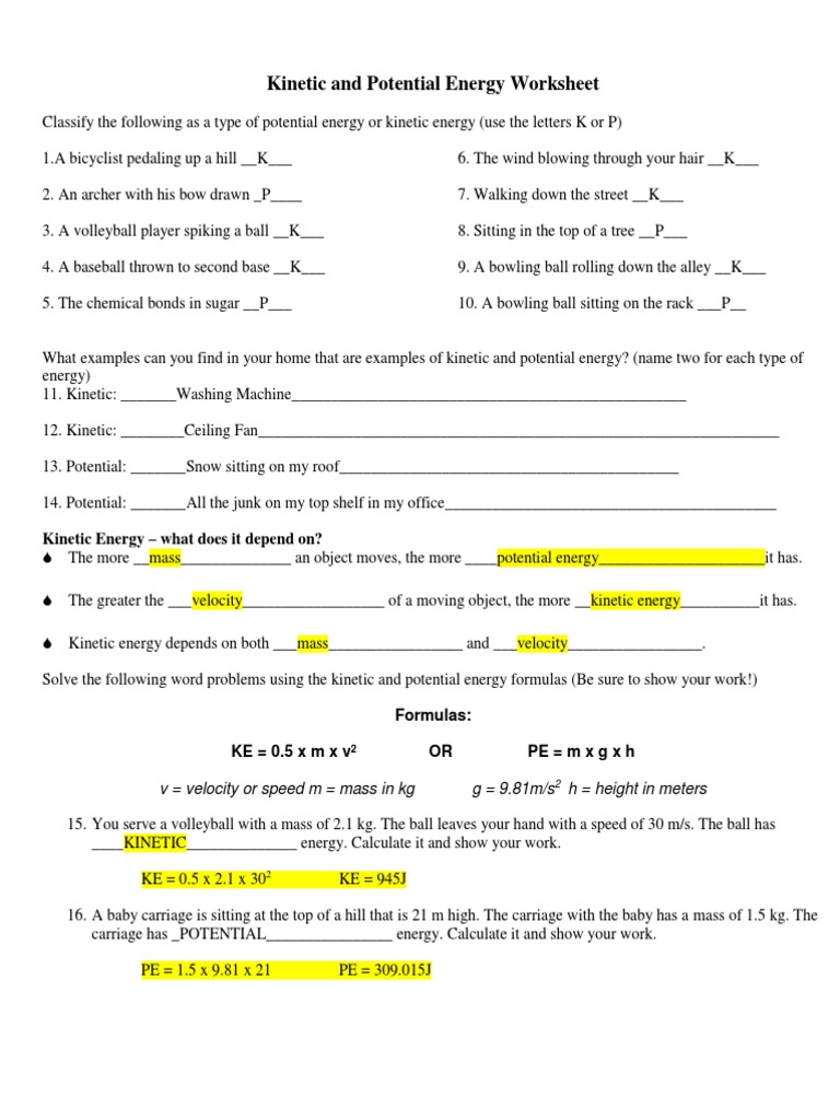 potential-energy-worksheet-answer-key