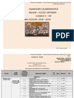 Planificari Calendaristice Clasele V VIII 20182019