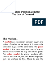 BASIC PRINCIPLES OF DEMAND AND SUPPLY The Law of Demand PPT5 PDF