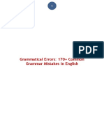 Grammatical Errors PDF