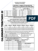 Calendariotributario2019 VILLAVICENCIO