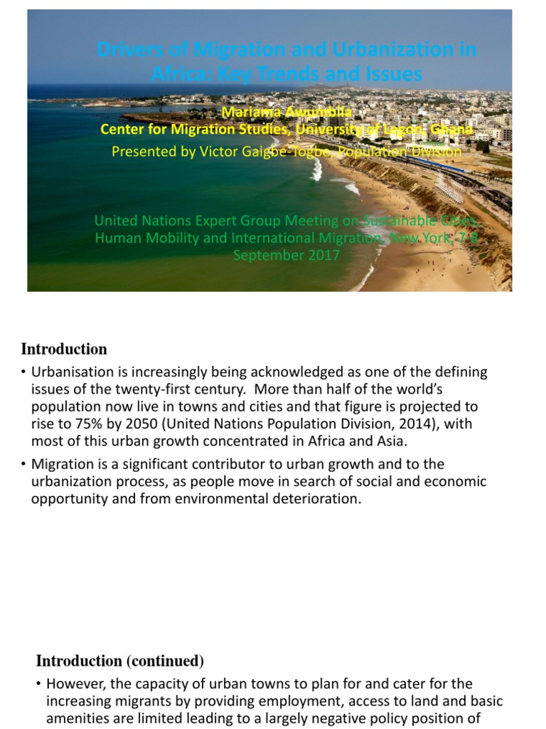 Drivers of Migration in Africa | PDF | Immigration | Africa