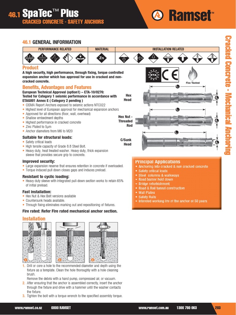 Ramset Specifiers Anchoring Resource Book ANZ - SpaTec Plus Cracked ...