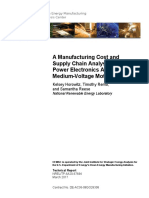 A Manufacturing Cost and Supply Chain Analysis of Sic Power Electronics Applicable To Medium-Voltage Motor Drives