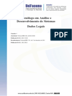 Tecnólogo em Análise e Desenvolvimento de Sistemas Dados Legais