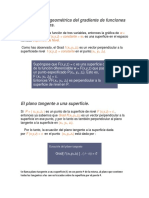 Interpretación Geométrica Del Gradiente de Funciones de Tres Variables