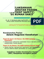 Kadis - Workshop Keselamatan Pasien