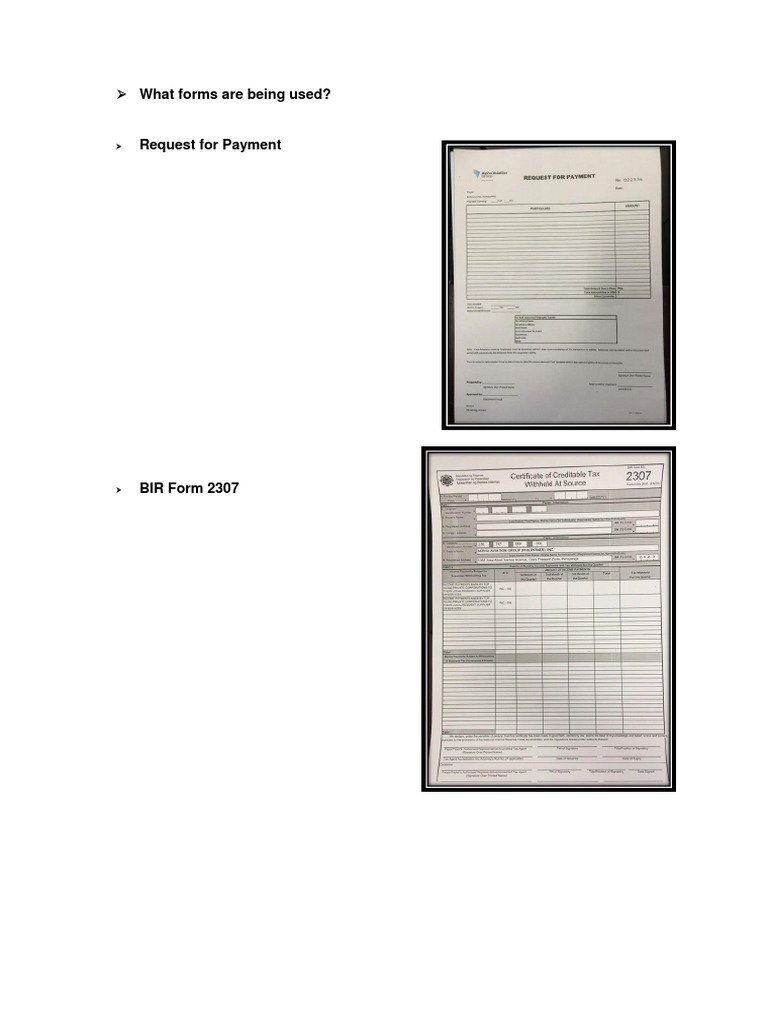 Essential Payment and Reporting Forms | PDF | Finance & Money Management