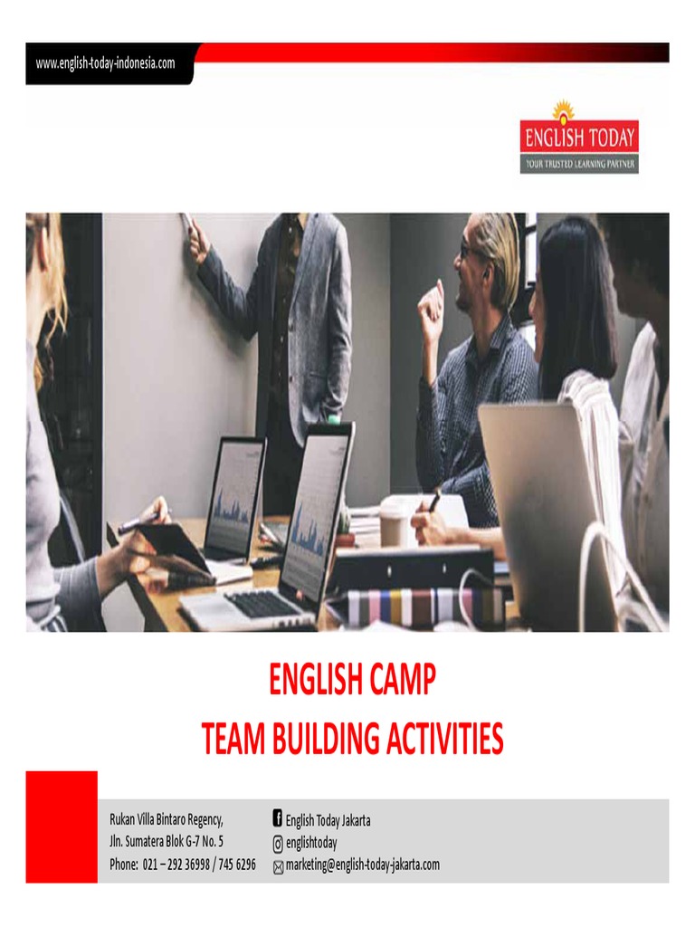 English Today English Camp Proposal Pdf Download Free Pdf Team
